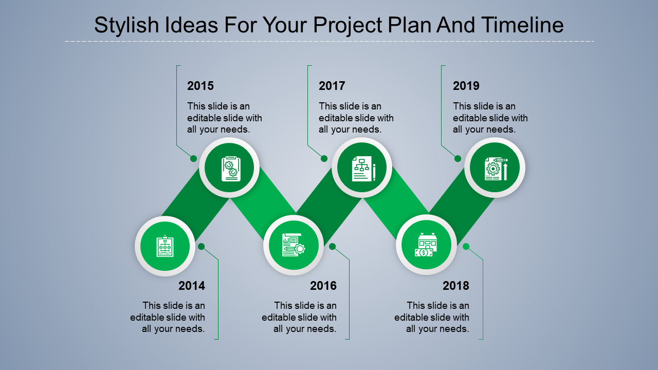 Editable Project Plan Timeline Template Presentation